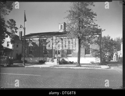 Alte Ziegel post in Oxford, 1950 Stockfoto