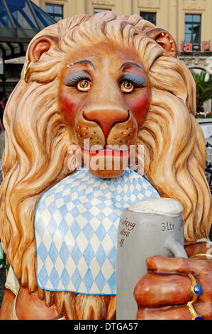 Löwe-Figur, München, Bayern, Deutschland Stockfoto