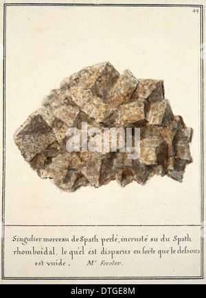 44 von Mineralogie Volume 1 Platte (1790) von Swebach Desfontaines Stockfoto