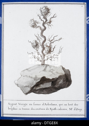 Platte 44 von Mineralogie von Swebach Desfontaines Stockfoto