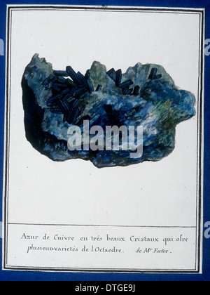 Platte 44 von Mineralogie von Swebach Desfontaines Stockfoto