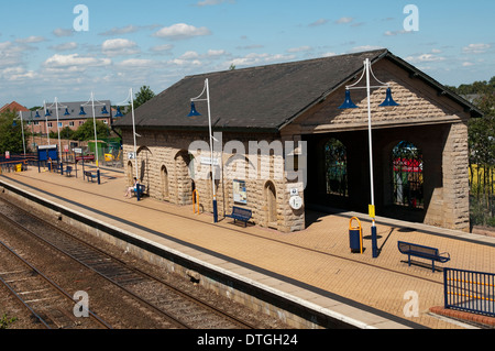 Mansfield Woodhouse Bahnhof, Nottinghamshire, England UK Stockfoto