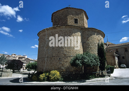 Spanien. Molina de Aragon. Kloster des Heiligen Franziskus. Kapelle des Dritten Ordens. Von außen. Stockfoto