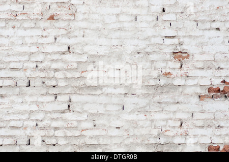 Teil des alten weißen Mauer Stockfoto