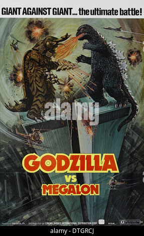 Filmplakat von Godzilla - Film 1973 japanischen Science-Fiction-Kaiju-Film unter der Regie von Jun Fukuda Stockfoto