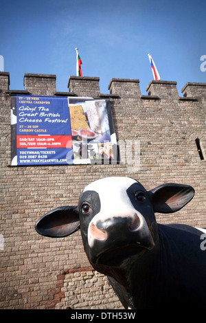 Der great British Cheese Festival, Cardiff Castle. Stockfoto