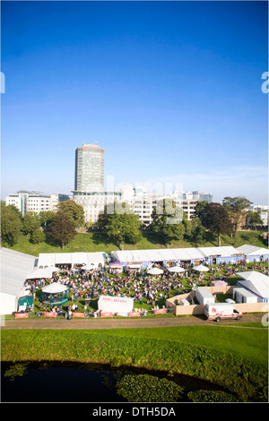 Der great British Cheese Festival, Cardiff Castle. Stockfoto