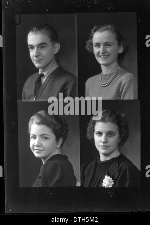 McGuffey High School-Jahrbuch-Porträts 1938 Stockfoto