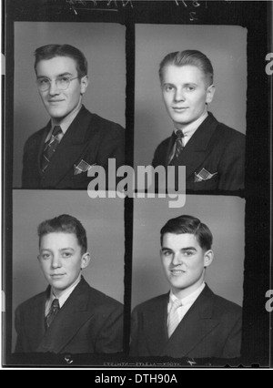 McGuffey High School-Jahrbuch-Porträts 1940 Stockfoto