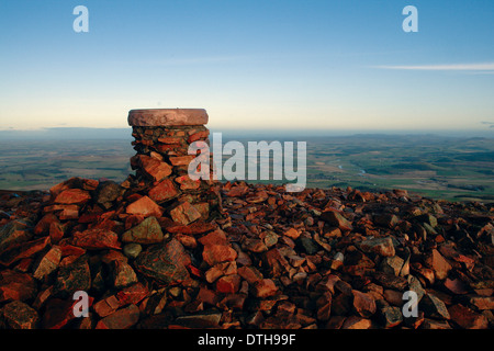 Des Flusses Clyde und Clyde Valley von Tinto Hill, South Lanarkshire Stockfoto