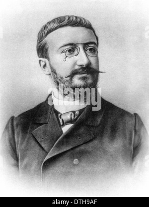 Französische Psychologe Alfred Binet (1857-1911) erfanden die ersten Intelligenztest (IQ) an Sorbonne (Universität Paris). Stockfoto