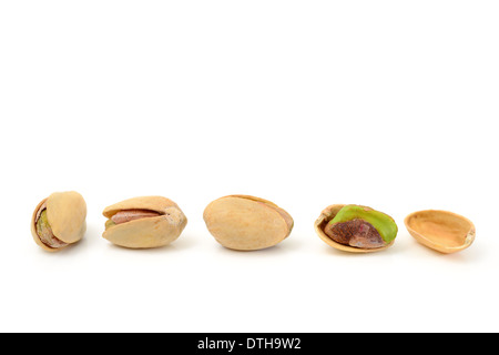 Pistazien mit gesalzen Stockfoto
