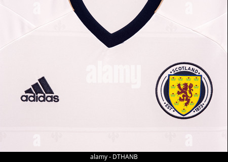 Nahaufnahme von der schottischen nationalen Fußball-Trikot Stockfoto