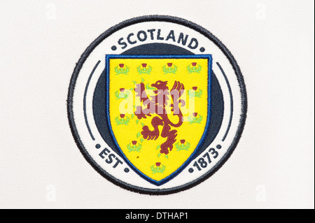Nahaufnahme von der schottischen nationalen Fußball-Trikot Stockfoto