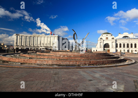 Platz Europas. Moskau Stockfoto