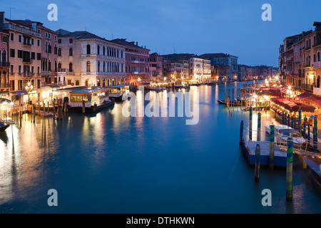 Canal Grande gesehen von Rialto Bridge, Venedig, Italien Stockfoto