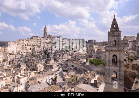 Straßen von Matera in Italien Stockfoto