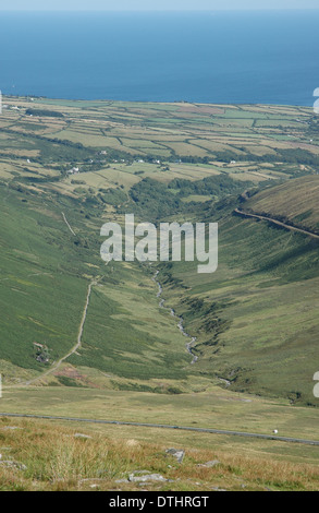 Blick vom Snaefell, Isle of Man Stockfoto