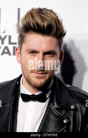 London, Großbritannien. 18. Februar 2014. Henry Holland kommt bei den Elle Style Awards 2014 bei "Ein Damm" in London, Großbritannien, 18. Februar 2014. Foto: HUBERT B? OESL/Dpa/Alamy Live News Stockfoto