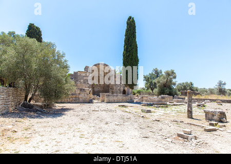 Kloster (Kloster) in Messara Tal auf Kreta in Griechenland. Messara - ist die größte Ebene in Kreta Stockfoto