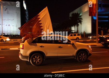 Katar Bundesfeier auf der Corniche von Doha. Katar, Nahost Stockfoto