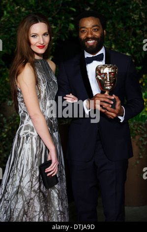 Chiwetel Ejiofor kommt für den British Academy Film Awards 2014 After Party im Grosvenor Hotel. Stockfoto