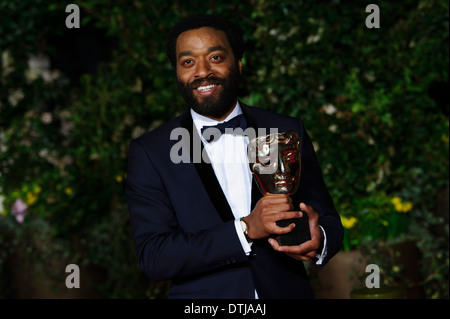 Chiwetel Ejiofor kommt für den British Academy Film Awards 2014 After Party im Grosvenor Hotel. Stockfoto