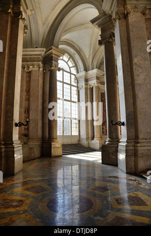 Innenraum der Königspalast von Caserta gebaut von Vanvitelli Stockfoto