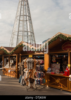 Weihnachtsmarkt in Innsbruck, Tirol, Österreich Stockfoto