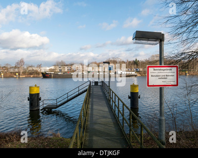 Fluss Elbe bei Geesthacht, Schleswig-Holstein, Deutschland Stockfoto