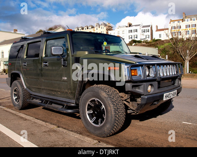 Hummer-Fahrzeug im Vereinigten Königreich Stockfoto