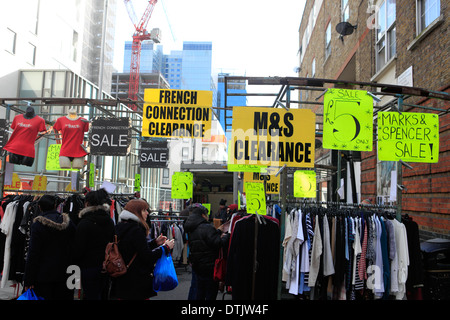 Vereinigtes Königreich East London Coulston Straße Petticoat Lane Markt am Sonntag Stockfoto