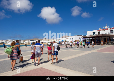 Caleta de Sebo, Isla Craciosa Stockfoto