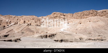 Gräber in der Nekropole im Westjordanland Luxor Stockfoto