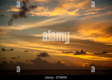 Bootstour auf den karibischen Inseln Stockfoto