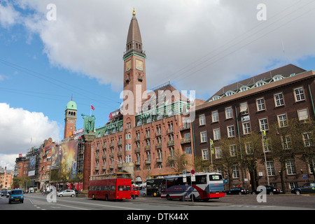 Palace Hotel in der City Hall Square (Dänisch: Radhuspladsen) im Zentrum von Kopenhagen, Dänemark Stockfoto