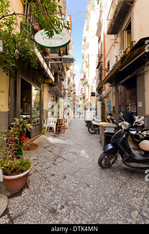 Die engen Gassen von Neapel, Italien Stockfoto