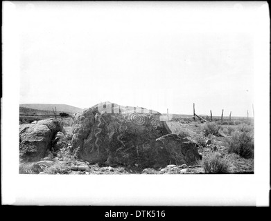 Malerischen Felsen Opferaltar der Klippe Dweller Indianer von New Mexico, ca.1895-1900 Stockfoto
