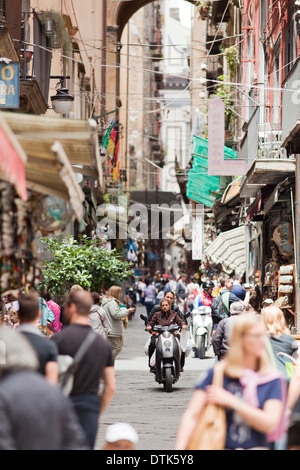 Die engen Gassen von Neapel, Italien Stockfoto
