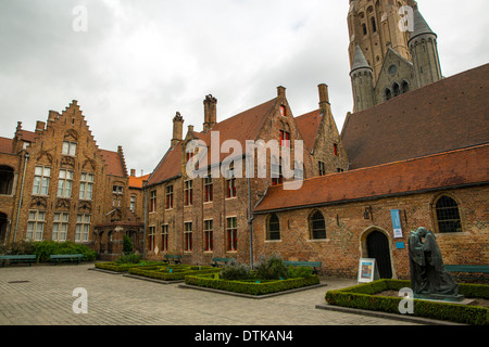 Die historischen Gebäude der St. Johannes Krankenhaus (Standort Oud Sint-Jan) in Brügge Belgien Stockfoto