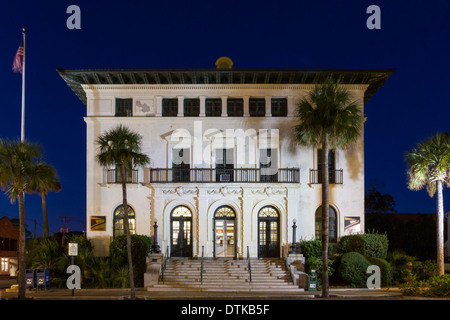 Fernandina Beach Renaissance Wiederbelebung Postgebäude in der Innenstadt von historischen Bezirk Amelia Island in Florida. Stockfoto