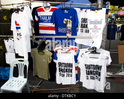 Politischer Protest in Bangkok, Thailand. Stockfoto