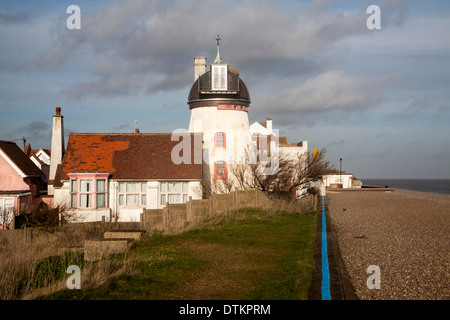 Fort Green Mill ein Turm der ehemaligen Windmühle in Aldeburgh, Suffolk, England Stockfoto