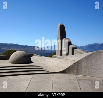 Die Afrikaans-Sprache-Denkmal (sterben Afrikaanse Taalmonument) befindet sich in Paarl, Westkap, Südafrika. Stockfoto