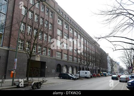 Blick auf dem ehemaligen administrative Gebäude der Knorr-Bremse Ag Neue Bahnhofstrasse in Berlin, Deutschland, 9. April 2013. Online-Händler Zalando wird seine aktuelle Dienste auf dieser Website von April verschieben. Foto: Jens Kalaene/dpa Stockfoto