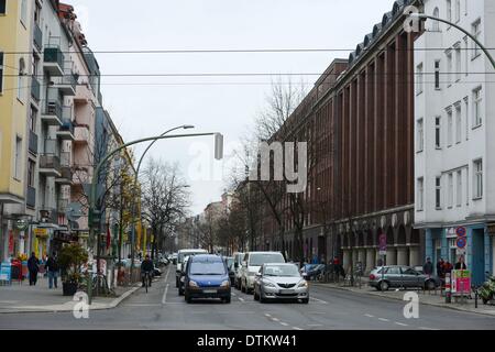 Blick auf dem ehemaligen administrative Gebäude der Knorr-Bremse Ag Neue Bahnhofstrasse in Berlin, Deutschland, 9. April 2013. Online-Händler Zalando wird seine aktuelle Dienste auf dieser Website von April verschieben. Foto: Jens Kalaene/dpa Stockfoto