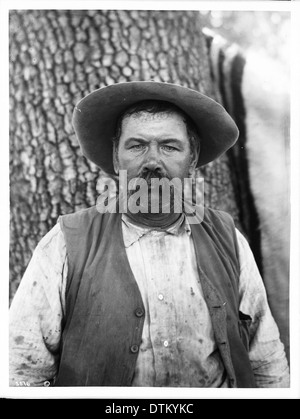 Sam Temple, der als der fiktive Charakter Jim Farrar in Helen Hunt Jackson Roman Ramona, getöteten Alesandro ca.1905 Stockfoto