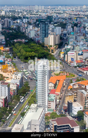 Luftaufnahme, Ho-Chi-Minh-Stadt, Vietnam Stockfoto