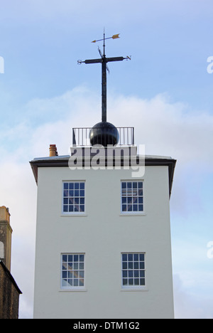 Mal Ball Turmmuseum in Küstenstadt Deal, Kent, England, UK Stockfoto