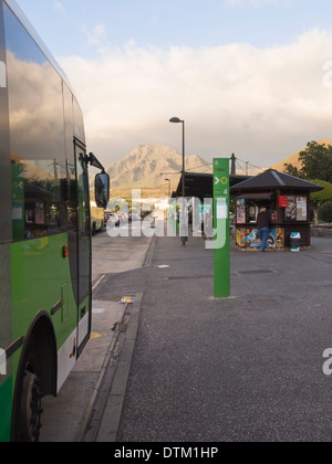 Der Busbahnhof in Los Christianos Teneriffa Kanaren Spanien Stockfoto